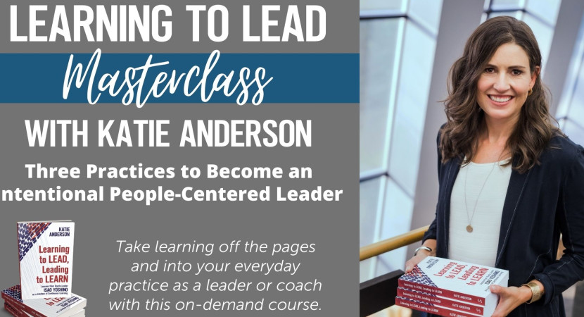 Lidz Masterclass: Katie Anderson - Leading to Learn (ONLINE)